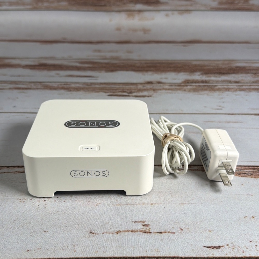 Sonos Bridge White Wireless Router Adapter With Original Power Cord Used